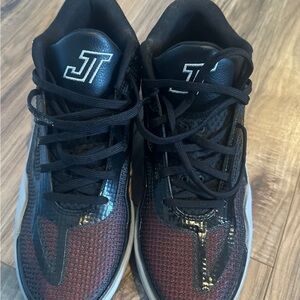 Jordan Black and Red Athletic Shoes Modern Design